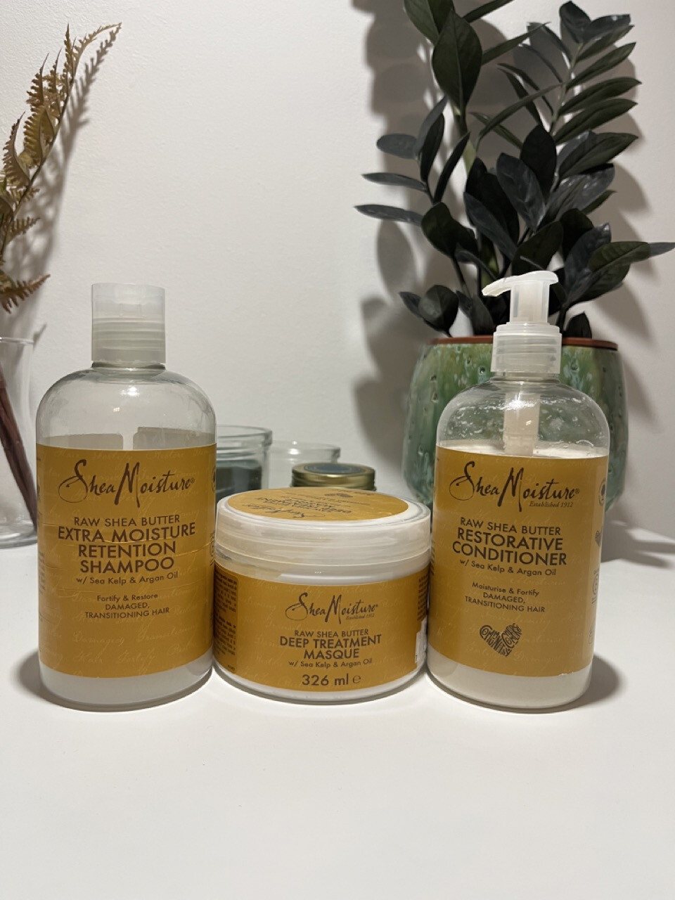 Shea Moisture Raw Shea Butter hajápolási csomag