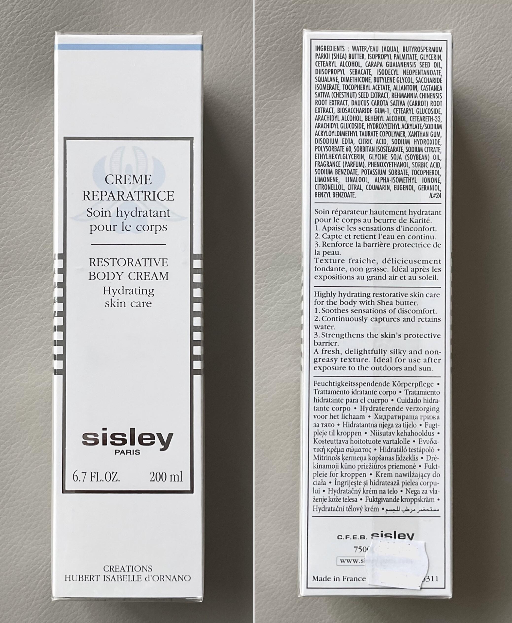 VÉGKIÁRUSÍTÁS! Sisley Restorative Body Cream