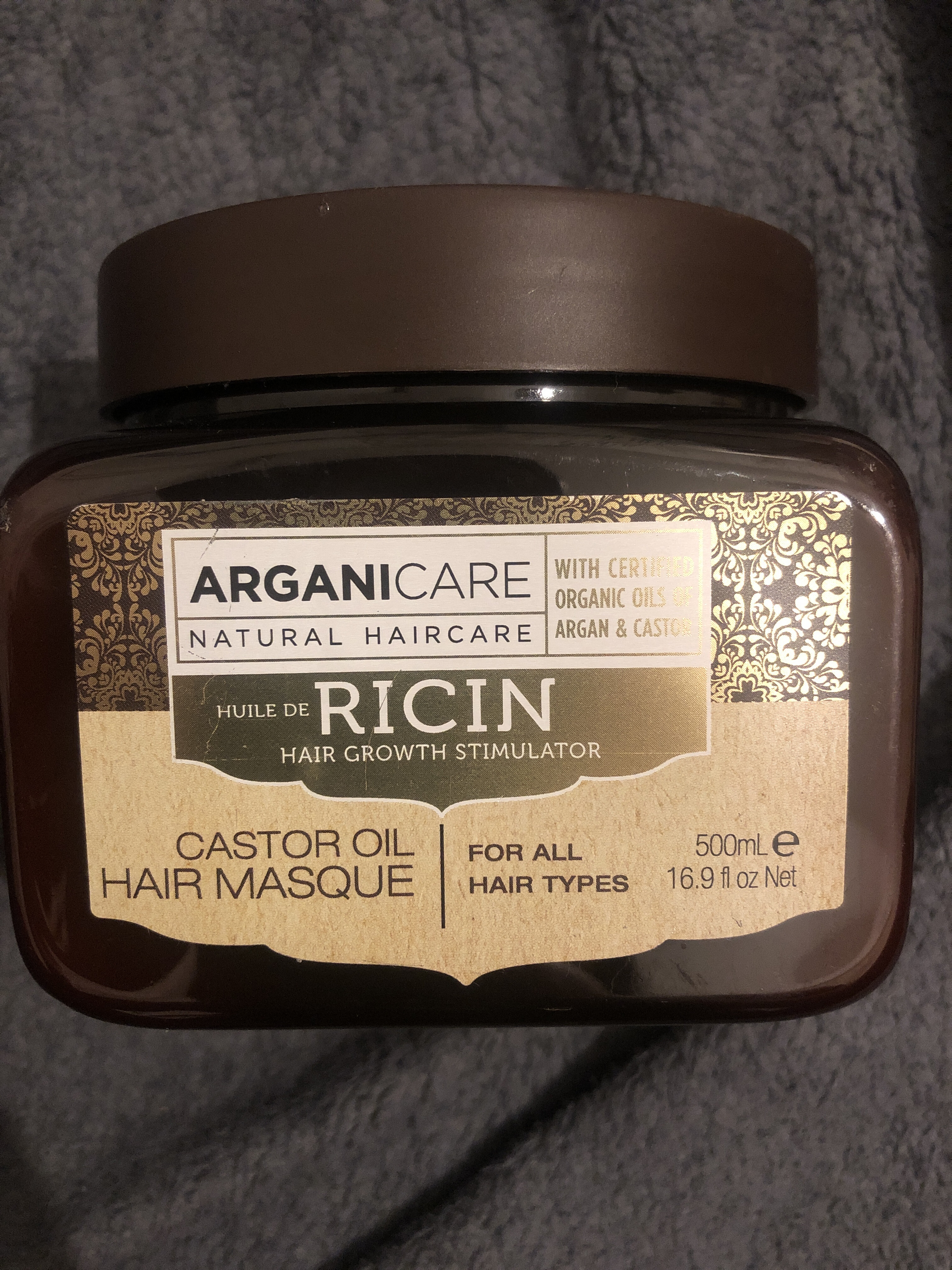 Arganicare Castor oil Hajnövesztő maszk