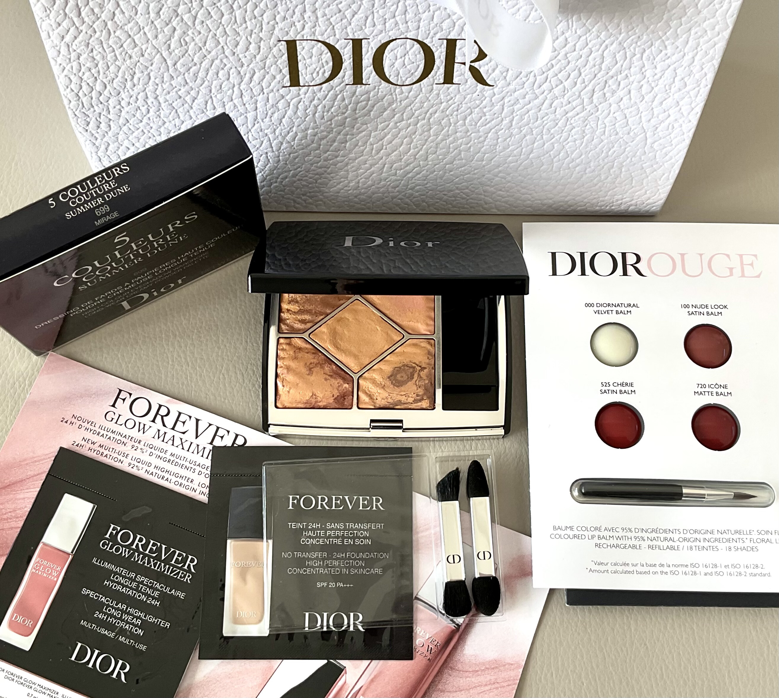 Dior 5 Couleurs Couture Summer Dune Collection - Limited Edition Eyeshadow ajándékokkal