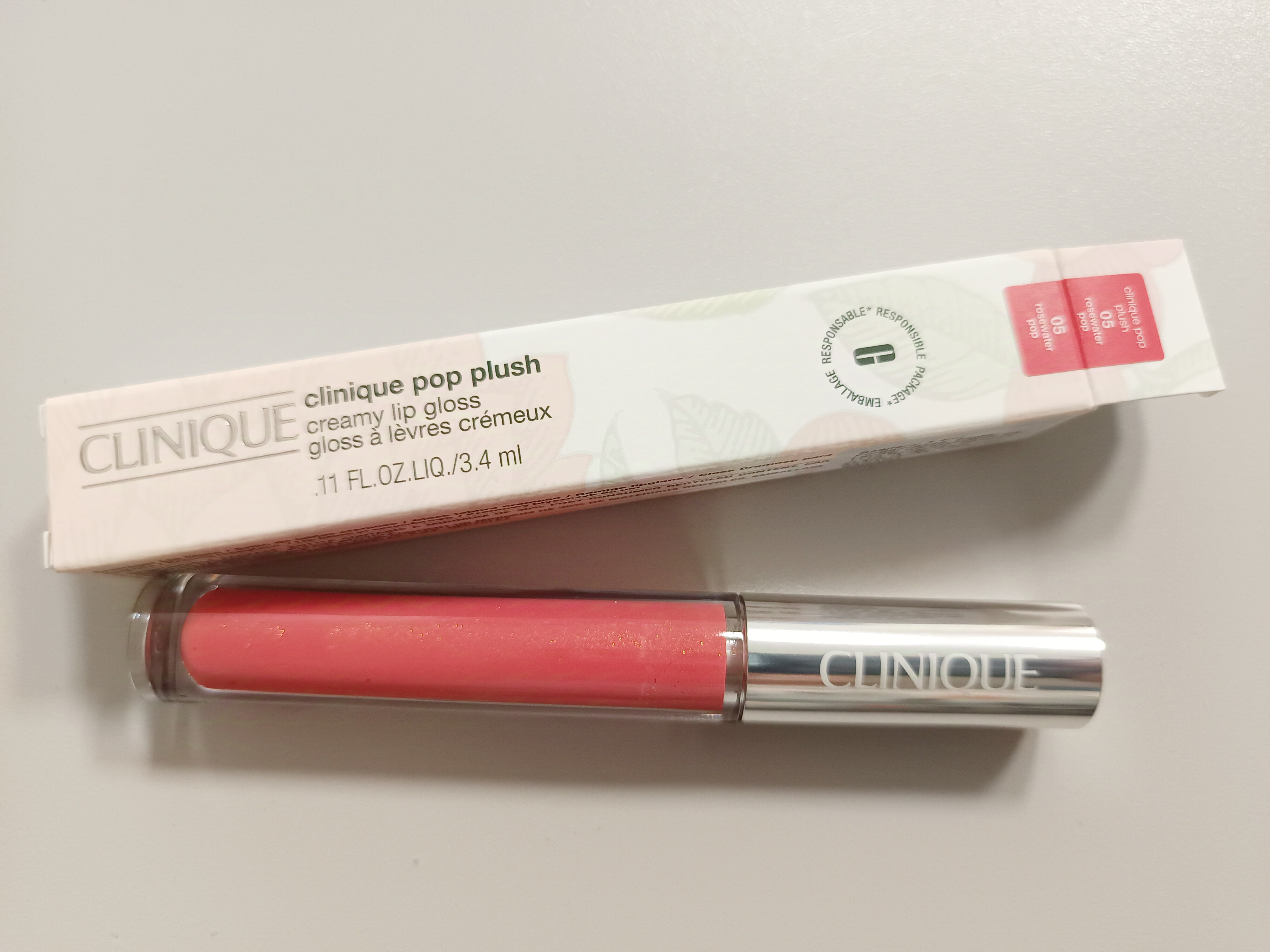 Clinique Pop Plush Creamy Lip Gloss "05 rosewater pop"