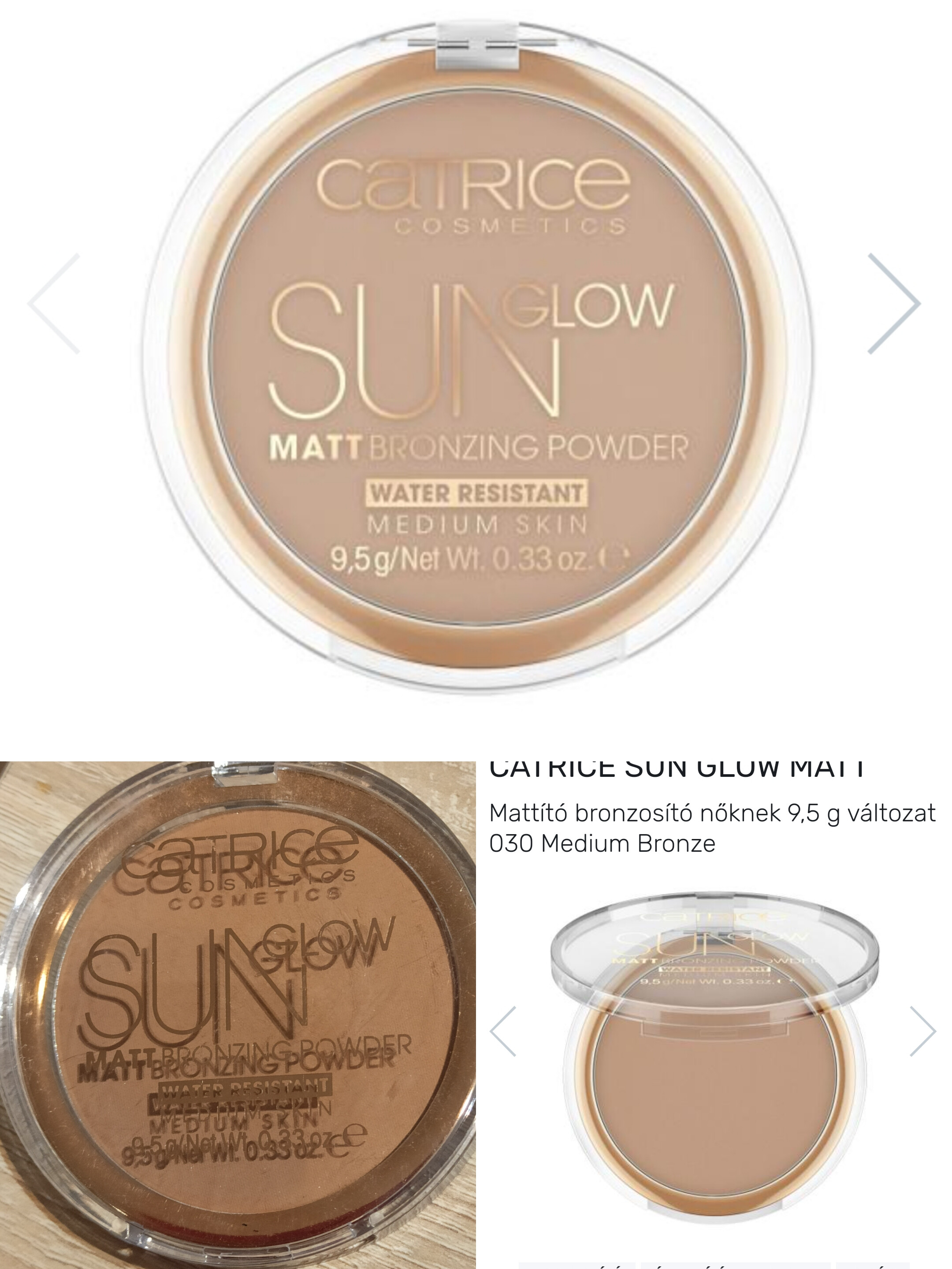 Catrice sun glow matt puder