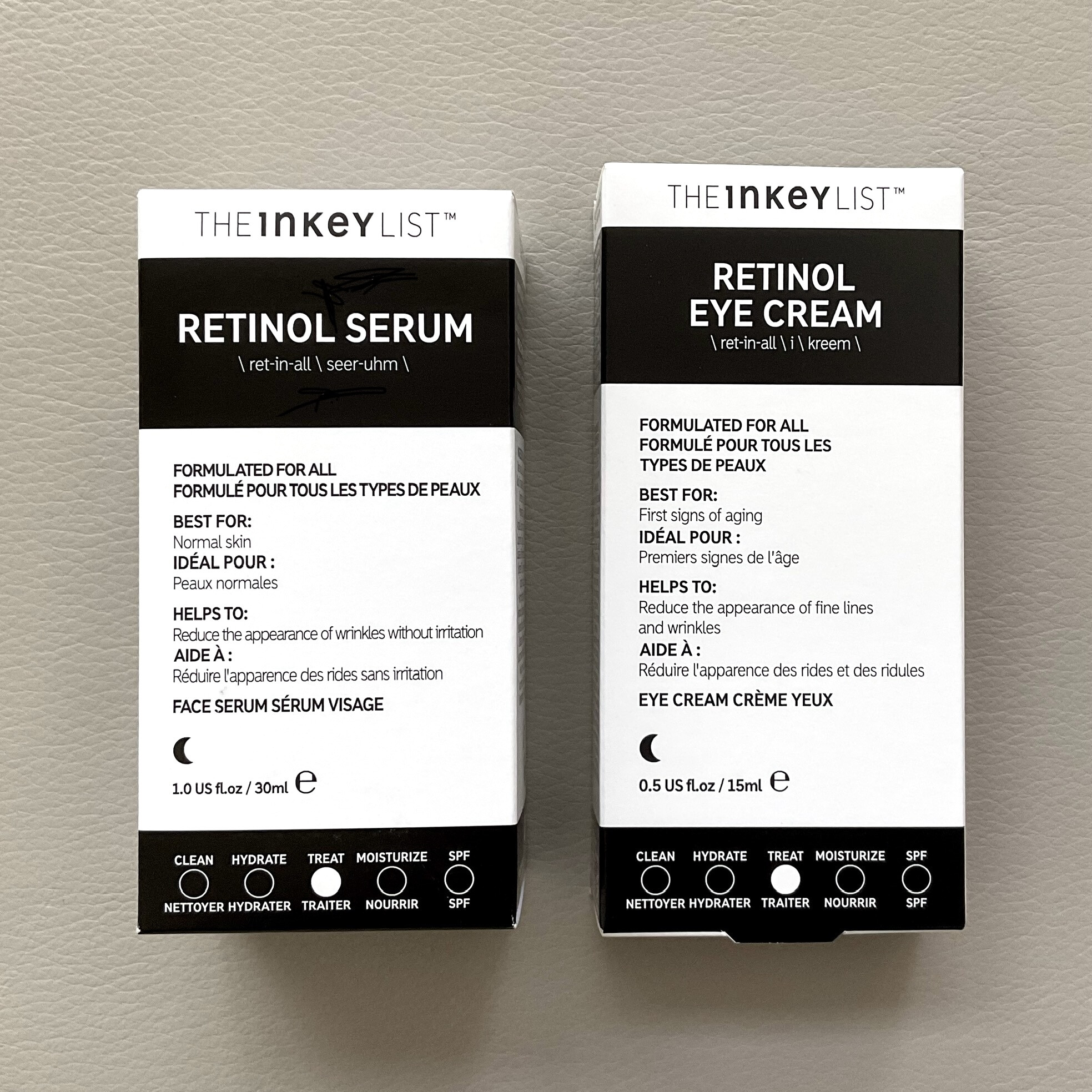 The Inkey List Retinol Serum + Retinol Eye Cream